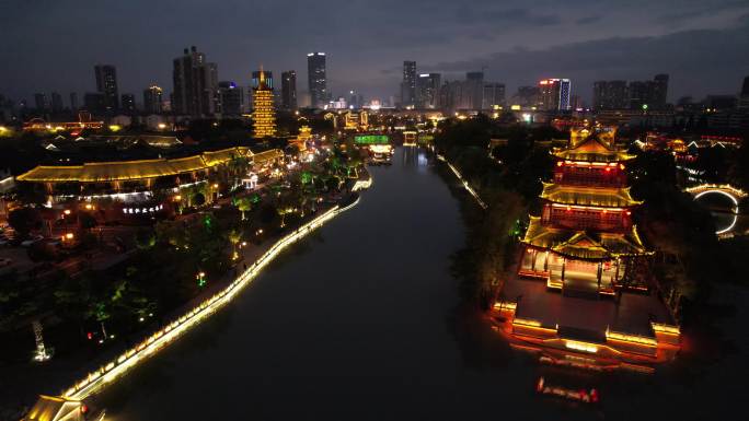 里运河清江浦景区夜景