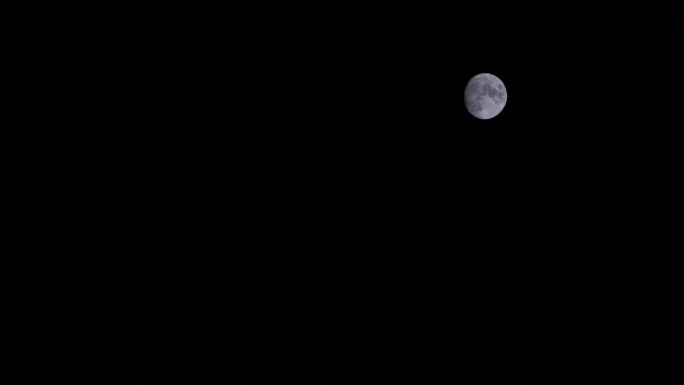 高清夜晚月亮摄影