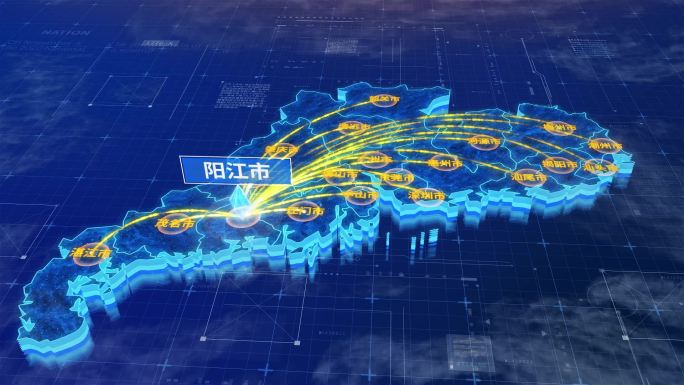 广东省阳江市辐射全省网络地图