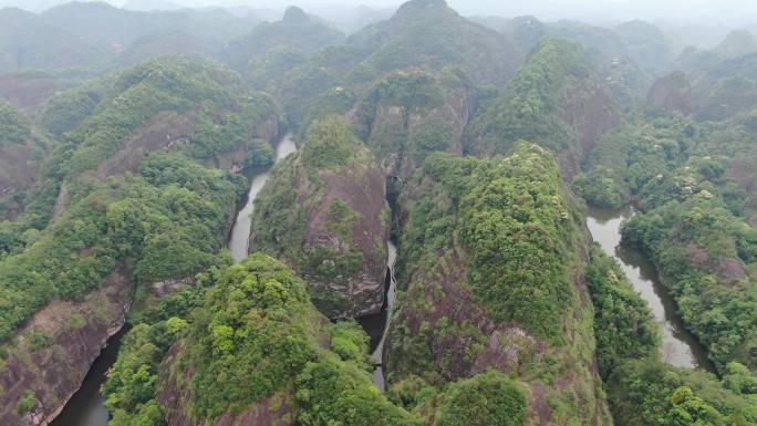 旅游景区福建泰宁5A景区丹霞地貌九龙潭