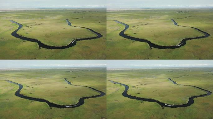 原创 新疆博斯腾湖草原湿地孔雀河自然景观