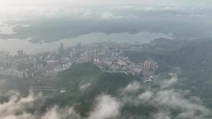 深圳梧桐山云海 日出 航拍