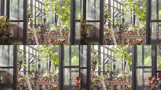 夏季MS玻璃温室花卉绿植别墅