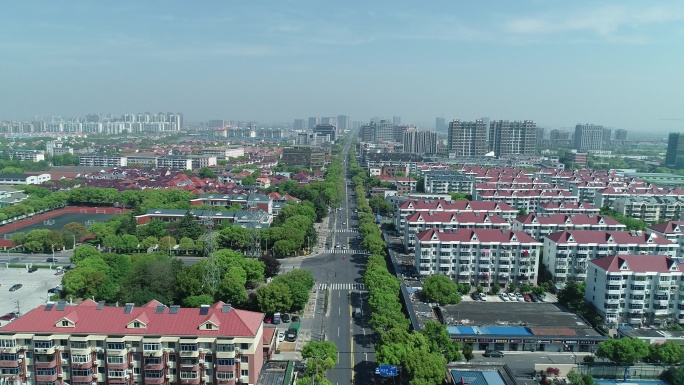 上海小区和街道航拍