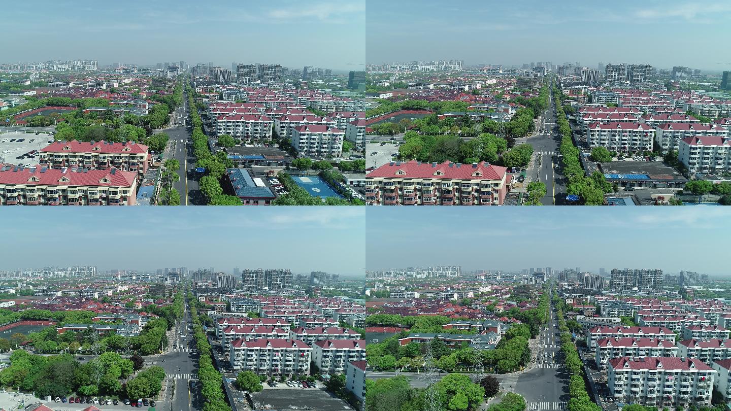上海小区和街道航拍