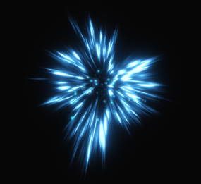 蓝色冲击波视频素材