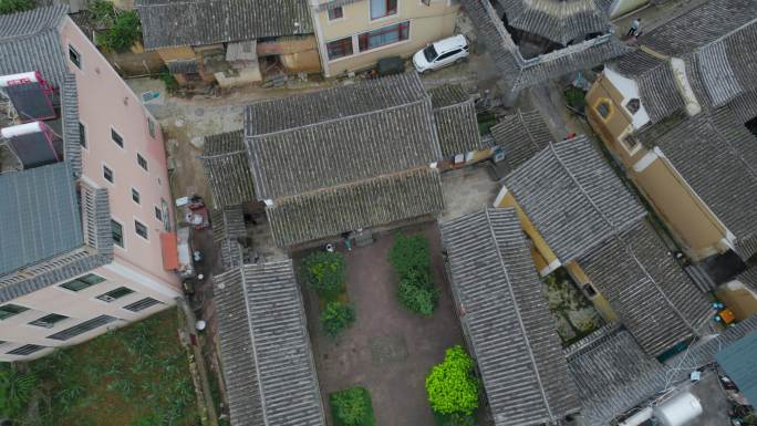 云南墨江碧溪古镇庾恩暘故居周边环境全景