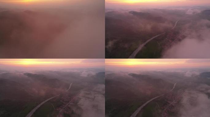 大雾下的青兰高速