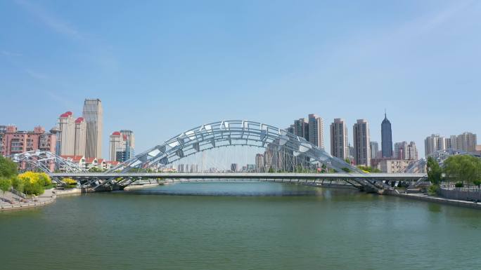 天津 天津直沽桥航拍