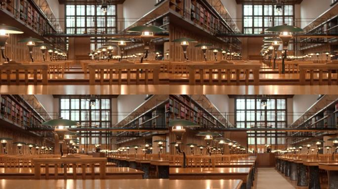 DS空阅览室大学图书馆空境大学自习室空境