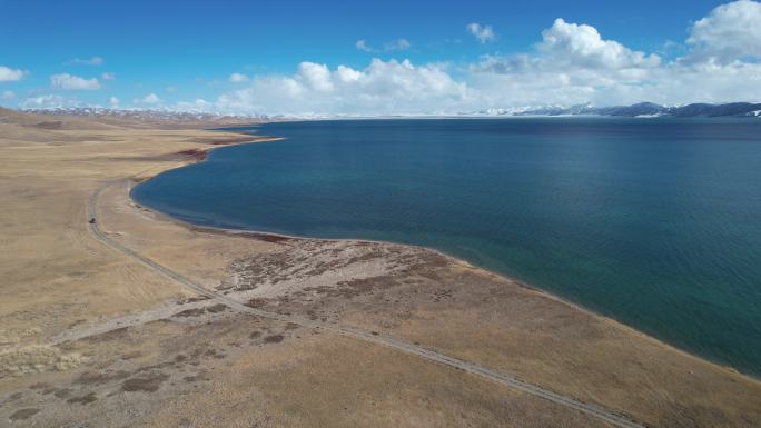 原创 青海冬格措纳湖自驾游自然风光航拍