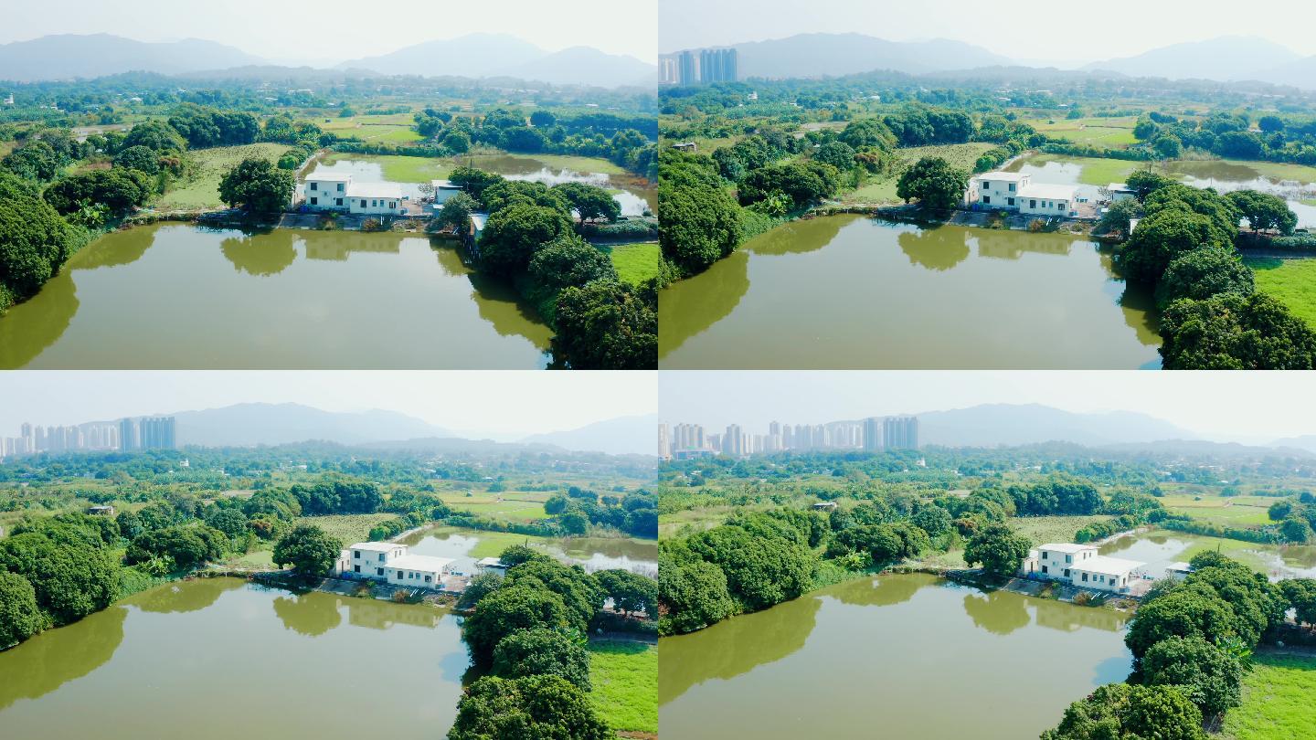 香港龙谷乡村鸟瞰图