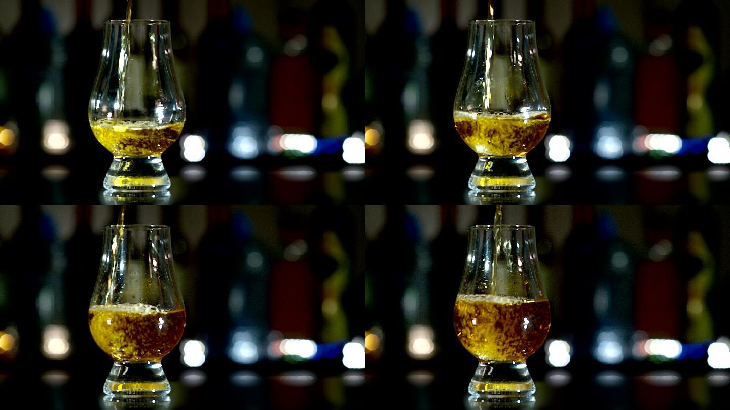 威士忌杯烈酒洋酒拍摄视频