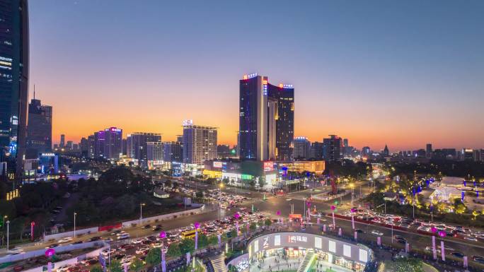 东莞市区延时夜景