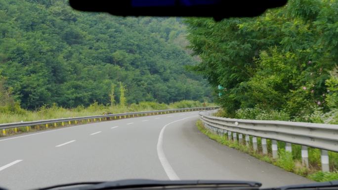 高速路匝道 车内视角