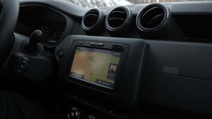车载GPS模块、特写、技术创新、道路导航