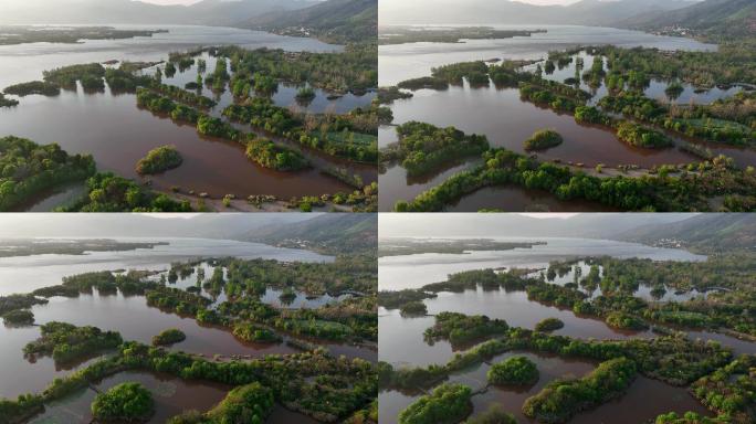 四川大凉山西昌邛海国家湿地公园风光