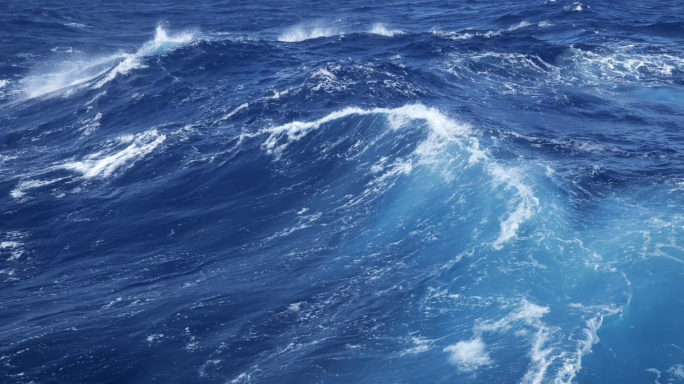 【4K】大海海浪-深海巨浪翻滚