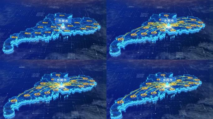 广东省东莞市辐射全省网络地图