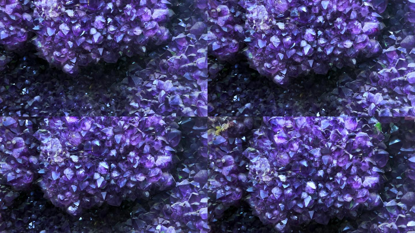紫水晶Druse 4k库存视频