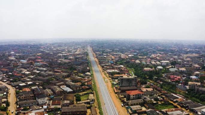 非洲尼日利亚拉各斯街景航拍17