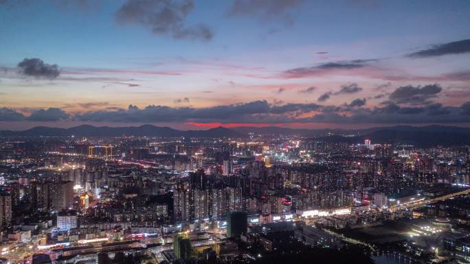 4k珠海前山通透夜景延时合集