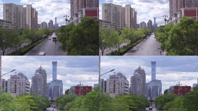 北京中国尊大厦写字楼商务区实拍延时4k