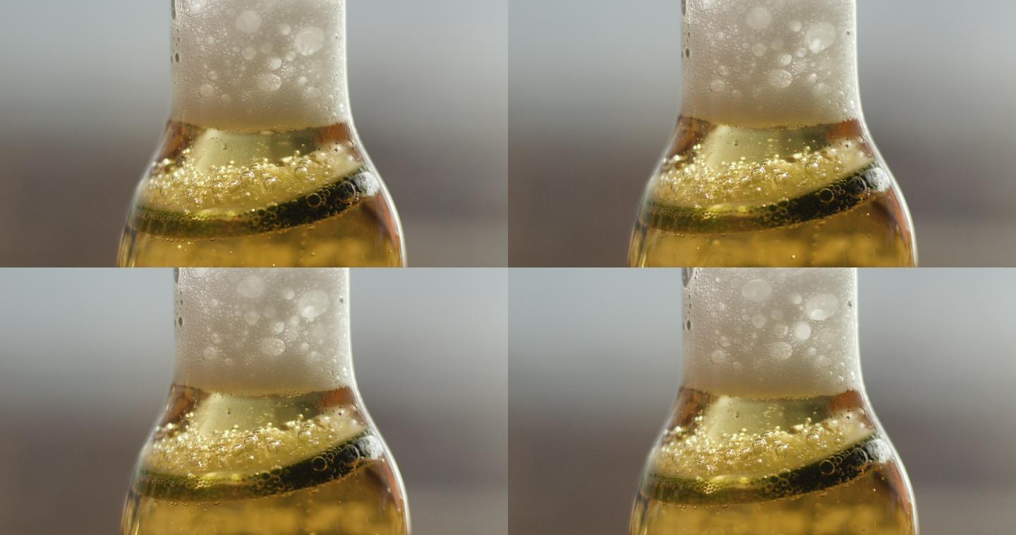 在啤酒中加入酸橙分层气泡汽水