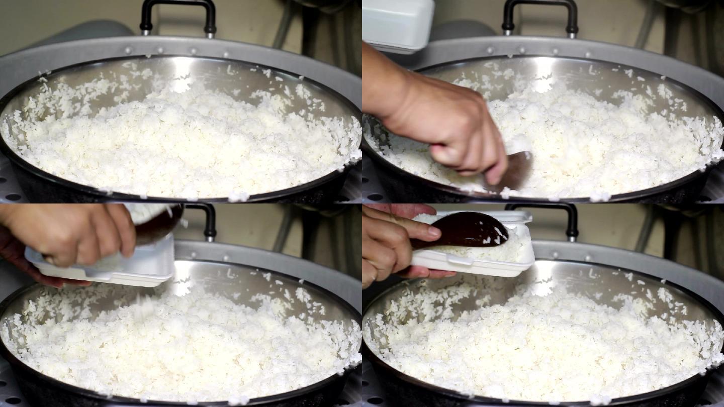 熟茉莉米饭一次性餐具米饭大米