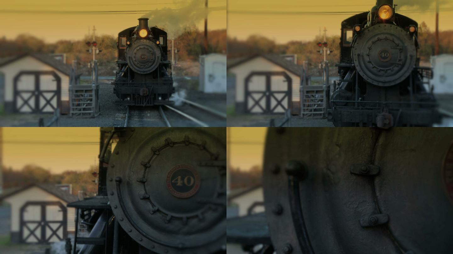 蒸汽机车-晚间通道