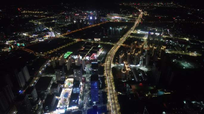 温州瓯海夜景4k航拍DJI_0540