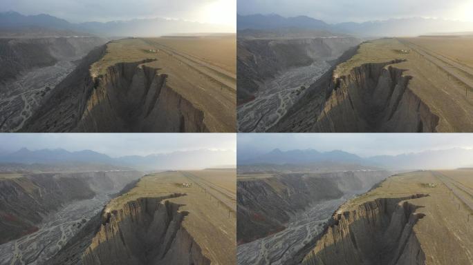 原创 新疆塔城安集海大峡谷自然风光航拍