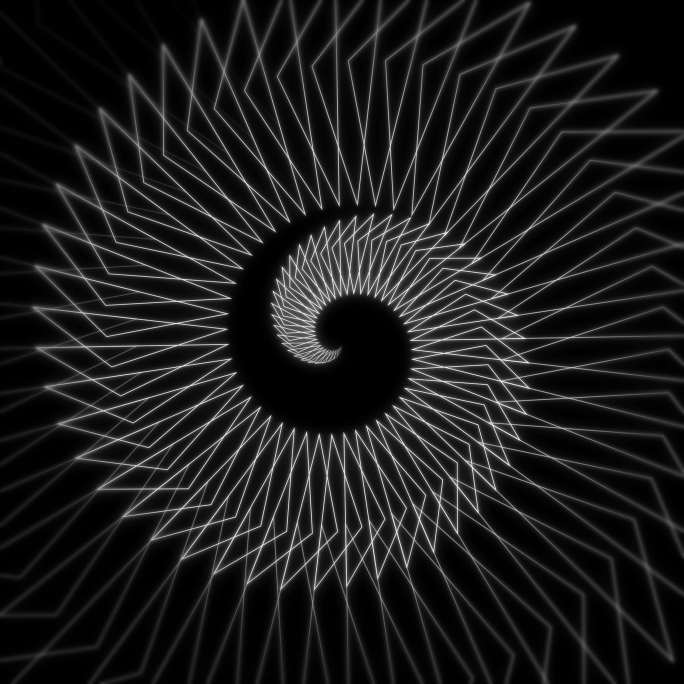 【超清】黑白线条几何背景无缝循环 15