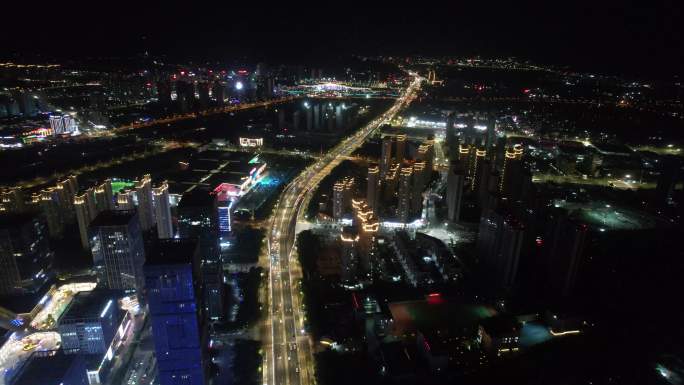 温州瓯海夜景4k航拍DJI_0530