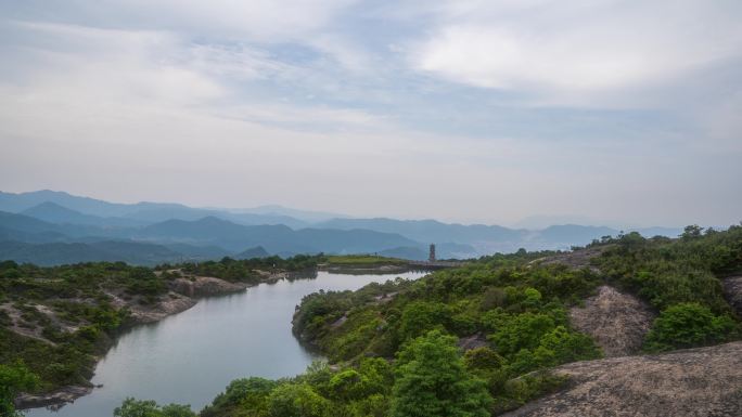 温岭 方山 上天湖 下天湖 延时 古塔