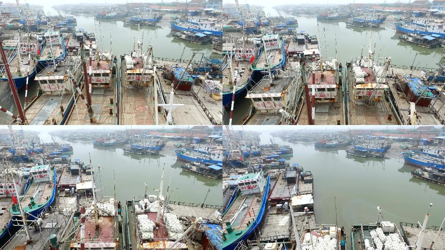 渔船商业码头渔港渔村渔民生活