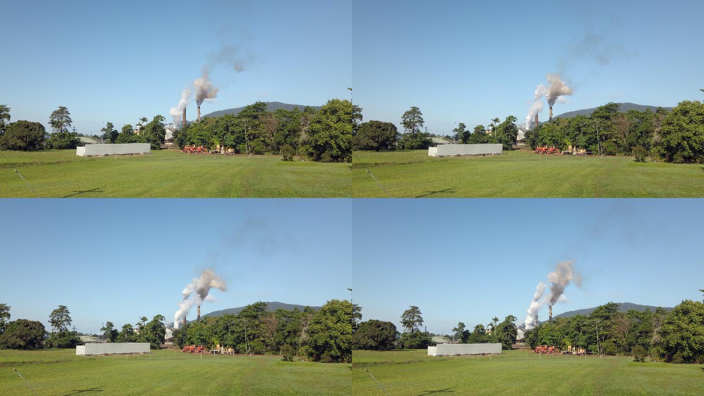 昆士兰北部热带地区一家糖厂烟囱造成的空气污染