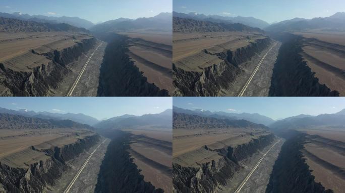 原创 新疆旅行独山子大峡谷自然风光航拍
