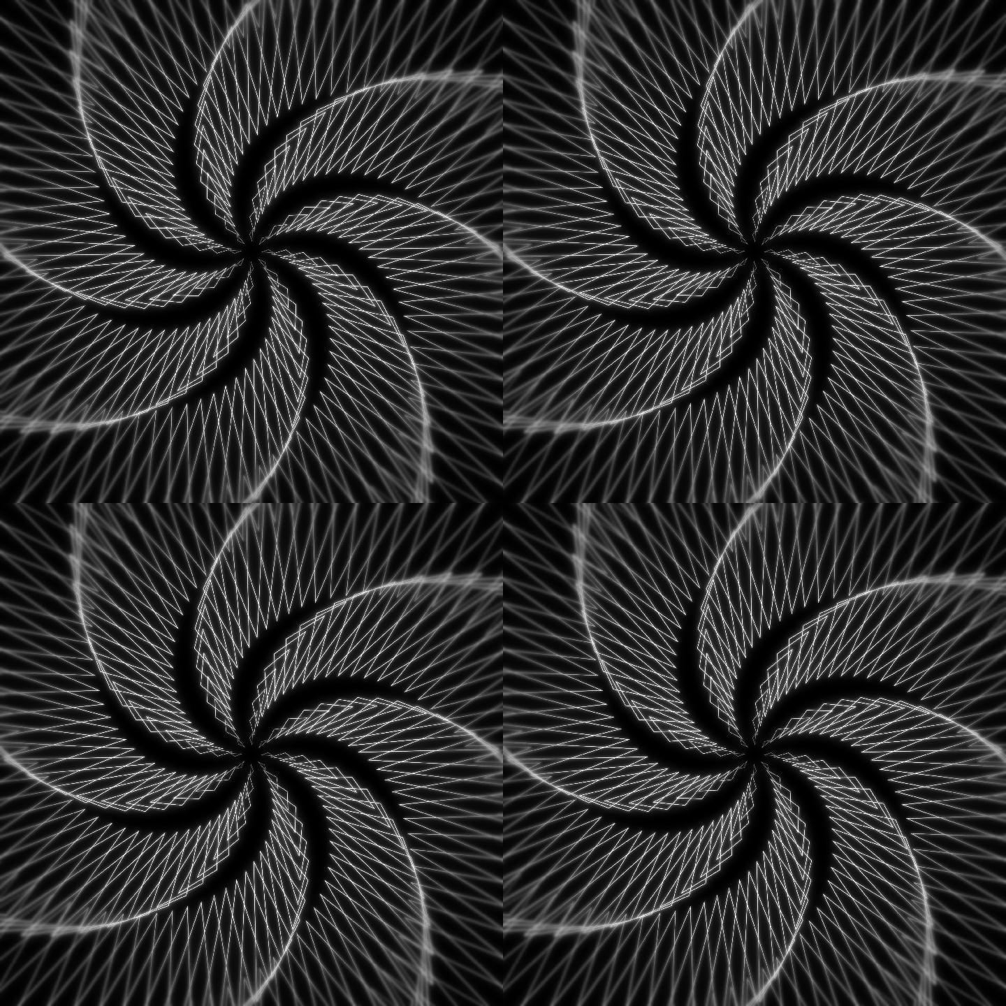 【超清】黑白线条几何背景无缝循环 17