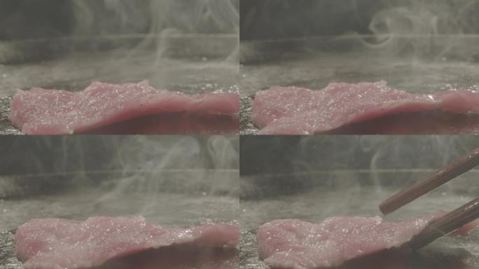 铁板烧肉的过程