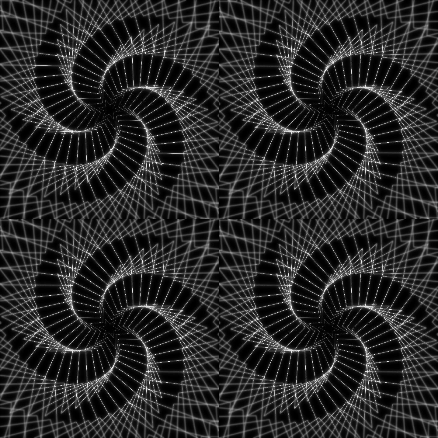 【超清】黑白线条几何背景无缝循环 10