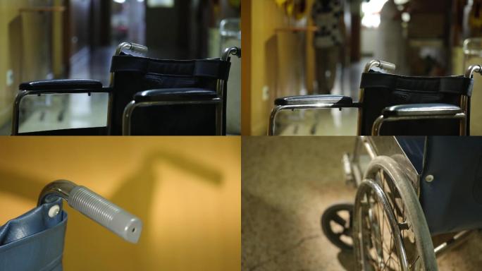 医院 病房走廊轮椅 意像镜头  实拍素材