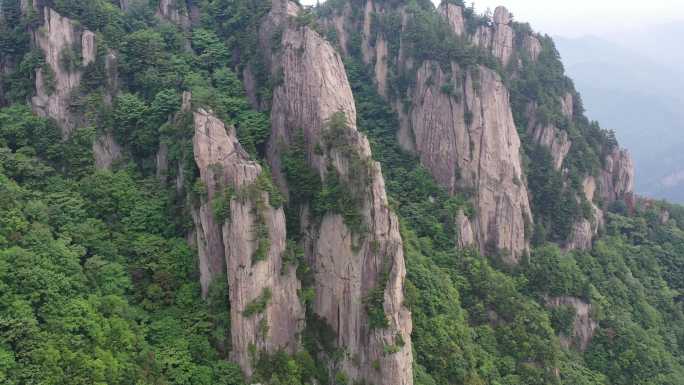 4K原素材航拍秦岭宝鸡天台山