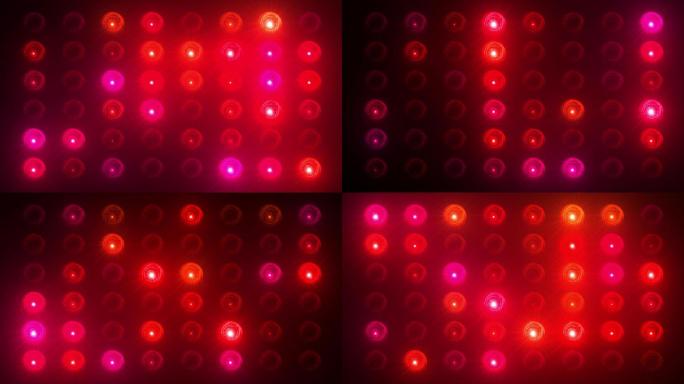 4K七彩阵列灯光色彩随机闪烁