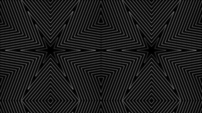 【超清】黑白线条几何背景无缝循环 12