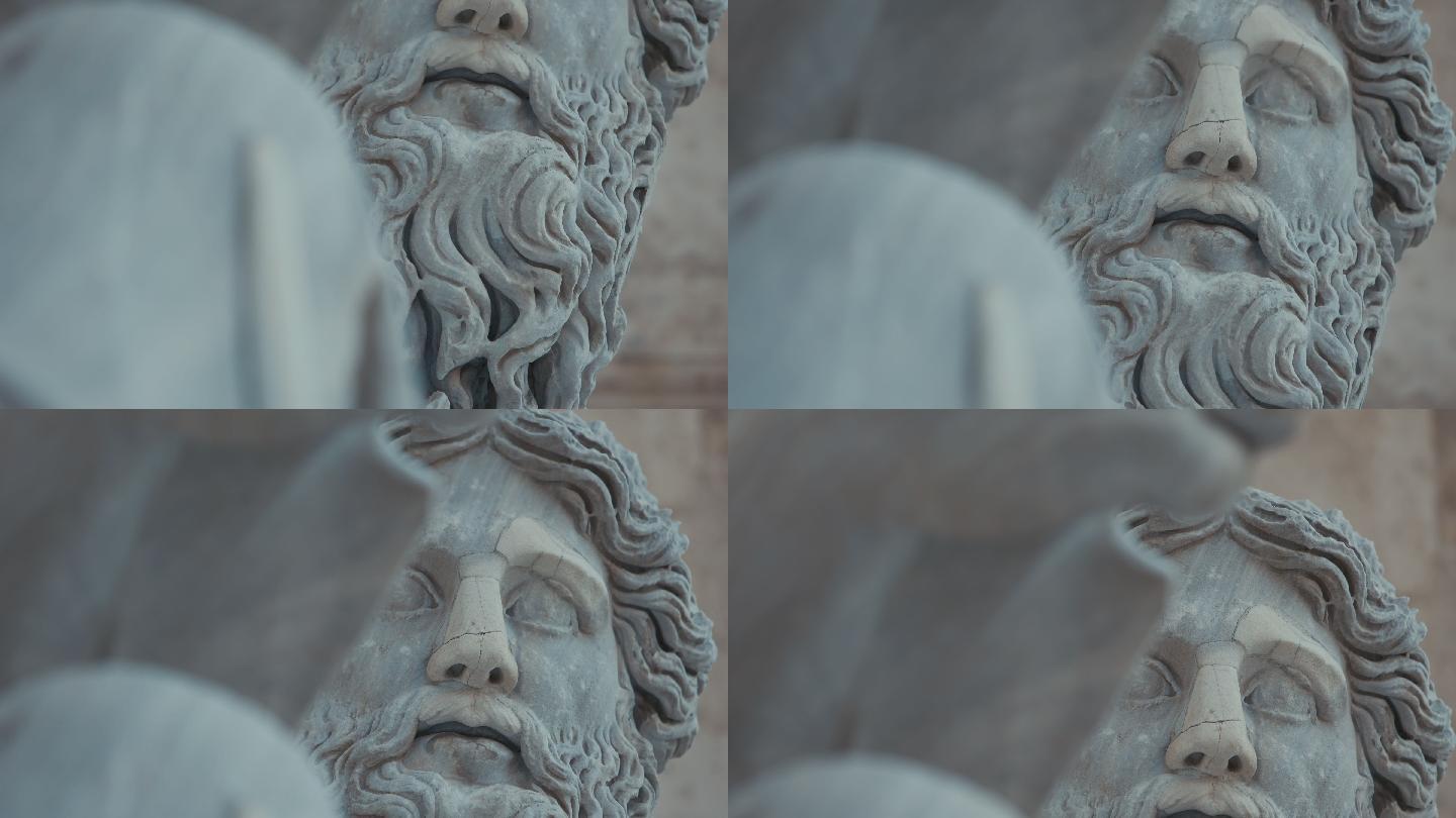 罗马美景之景：国会山上的雕塑细节
