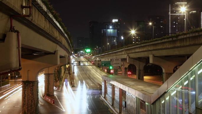 二环高架车流延时