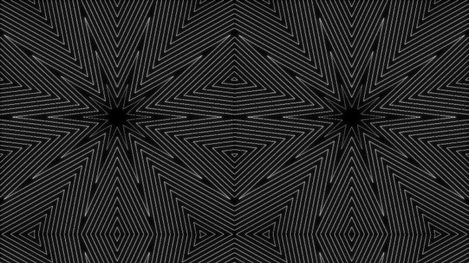 【超清】黑白线条几何背景无缝循环 14