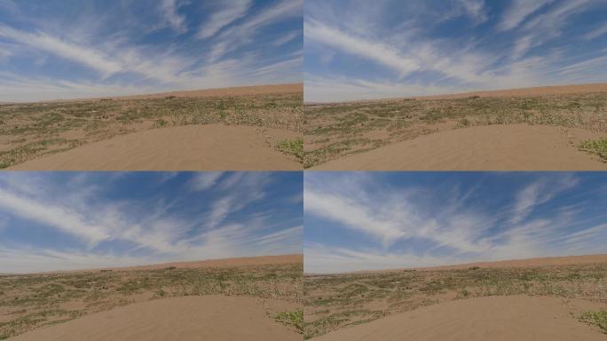 腾格里沙漠绿洲延时摄影