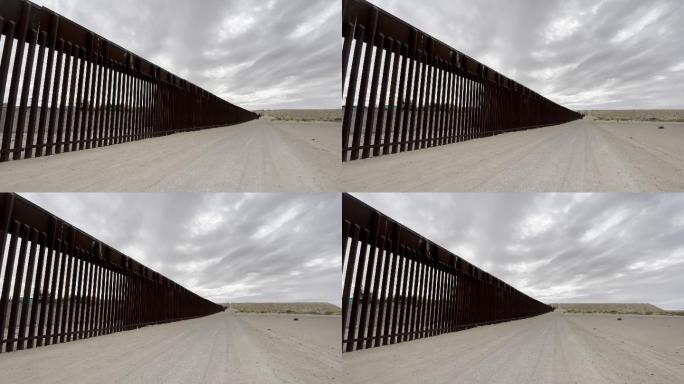 德克萨斯州埃尔帕索和墨西哥华雷斯奇瓦瓦之间的国际边界隔离墙